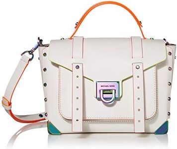 MICHAEL Michael Kors Manhattan Medium Top-Handle School Satchel Optic White One Size, White, One Size