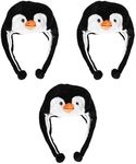 Abaodam Winter Hat 3 Pack Plush Fun Animal Animal hat Animal hat Penguin hat Hats, Penguin Plush Winter Warm Hat, As Shown, One Size