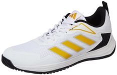 adidas Mens BASELINER V2 Tennis White/PREYEL/Black Running Shoe - 10 UK (IQ8793)