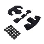 PAXLAMB Memory Foam Pad Protective Mat Helmet Padding Kit Replacement Universal Motorcycle Tactical Cushions for ACH MICH Team Wendy FMA EXF Helmet (Whole Black)