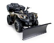 Black Boar Camco ATV Snow Plow Kit | Features a 48-inch Adjustable Straight Blade and Adjustable Tension Safety Trip Springs (66016)