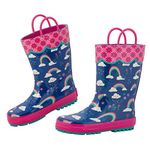 Stephen Joseph Unisex-Child Rain Boots, Rainbow, 12