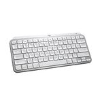 Logitech MX Keys Mini for Mac Minimalist Wireless Illuminated Keyboard, Compact, Bluetooth, Backlit Keys, USB-C, Metal Build, Compatible with MacBook Pro,Macbook Air,iMac,iPad - Pale Grey