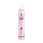TAFT Schwarzkopf Curl Hold 3 Hair Mousse, For Long Lasting Curls, Weather-Proof Formula With No Stickiness, Heat Protection And Shine, Silicone Free, Lightweight Styler To Controls Frizz, 200Ml