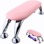 Arm Rest for Nails Tech - Nail Arm Rest, Manicure Hand Rest, Hand Rest for Nails Tech, Nail Arm Rest for Nail Tech, Nail Hand Rest Stand, Nail Tech Supplies, Reposabrazos Para Manicura(Pink)