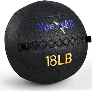 Yes4All Wall Ball - Soft Medicine Ball/Wall Medicine Ball for Full Body Workout and Strength Exercise 20 LB