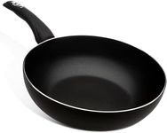 Premium 28cm Deep Wok - Induction, Dishwasher Safe, Non-Stick, Easy to Clean - PFOA Free, 4mm Thick - Hanging Hook, Suitable for Multiple Hobs - Soft Touch Handle with Flame Retardant Technology