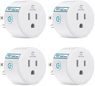 Eightree Smart Plug 5GHz & 2.4GHz, Smart Outlet WiFi Socket with APP Remote Control, Compatible with Alexa & Google Home, 4 Packs