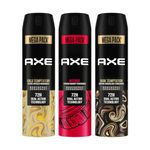 Axe Intense Long Lasting Deodorant Bodyspray For Men 215 ml & Axe Dark Temptation Long Lasting Deodorant Bodyspray For Men 215 ml & Axe Gold Temptation Long Lasting Deodorant Bodyspray For Men 215 ml