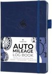 Clever Fox Auto Mileage Log Book – Vehicle Logbook with Mileage, Expense, Gas Consumption & Lubrication Trackers – Driving Logger for Car Records – A5 Size, 1,674 Mileage Entries (Dark Blue)