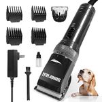 Sunifier Professional Dog Grooming Clippers for Thick Coat - Dog Hair Trimmer for Grooming- Sheep Shears for Thick Hair – Pet Grooming Clippers for Dogs, Cats, Sheeps, Horse (Black)