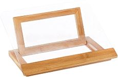 Lipper International 8815 Bamboo and Acrylic Cookbook Holder, 12-1/2" x 9-1/4" x 6-3/4"