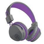 JLab JBuddies Studio Kids Headphones Wireless - Bluetooth Headphones Kids for Girls & Boys, Volume Limited Childrens Earphones with Mic, 24+ Hr Playtime, Noise Isolation, Sharing & Wired Mode, Purple