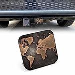Beabes World Map Hitch Covers for T
