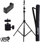 Prolite Tripod Kit with 9 Ft Light Stand, Mobile Holder, Mini Ball Head & Carry Bag for Indoor, Outdoor and Travel Photo Video Shoots