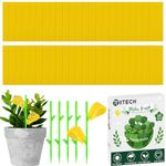 Fruit Fly Traps, Triitech 50 Pack Yellow Sticky Fly Traps, Flying Insect Traps, Plant Fly Stickers for Indoor and Outdoor (45pcs Fly Trap +5pcs Branch)