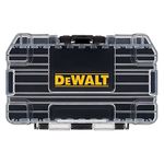 DEWALT ToughCase Tool Box, For Small Parts, 1 Compartment Organizer, Clip Latch For Secure Closing (DWASTCASEBLK)