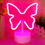 VIFULIN Butterfly Neon Sign Pink Ne