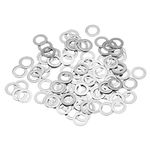 uxcell M6 304 Stainless Steel Flat Washers, 100pcs 6x10x0.2mm Ultra Thin Flat Spacers for Screw Bolt, Electronic Repair, Automotive