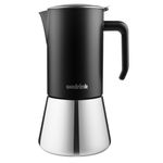 wedrink Stovetop Espresso Maker 9 Espresso Cups Stainless Steel Moka Pot for Greca, Induction, Electric & Gas Stoves(15 OZ/450ml)