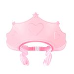 Kids Ear Protective Cap, Bath Visor for Toddlers, Soft Comfortable Baby Shampoo Cap, Adjustable Baby Bath Head Cap for Washing Hair Uwariloy