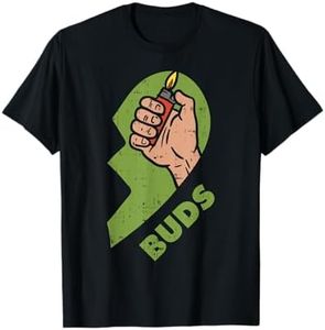 Best Buds Weed Matching Couple Shirt Lighter Stoner Friends T-Shirt