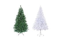raxter Artificial Christmas Tree,4Ft/5Ft/6Ft/7Ft Pine Tree with Solid Metal Legs Tips,Easy Assembly,Perfect for Indoor and Outdoor Christmas Decoration (White, 7ft)