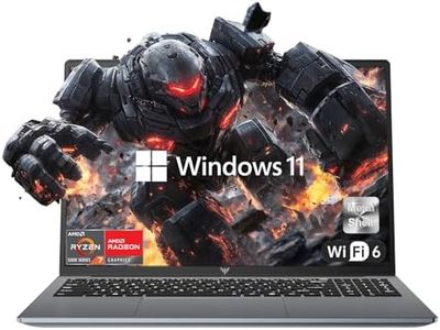 KAIGERR 2025 Laptop, Laptop with AMD Ryzen 7 5700U (8C/16T, Up to 4.3GHz), 16GB RAM 512GB NVMe SSD Laptop Computer, Radeon RX Vega 8 Graphics, 16.0-inch FHD Display, WiFi 6, 53Wh Battery, Backlit KB