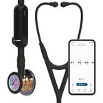 3M Littmann CORE Digital Stethoscope, Our Most Advanced Stethoscope Yet, Up to 40x Amplification*, Active Noise Cancellation, in-App Sound Wave Visualization, High Polish Rainbow Chestpiece, 8570