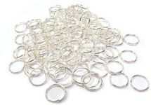 Dhruv Crafts Jump Rings for Jewelry Making, Jewelry Findings 8mm (100, Silver)