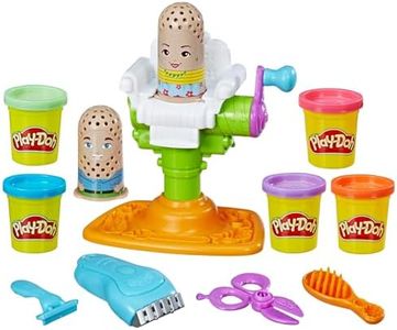 Hasbro Play-Doh - Buzz N Cut Barber Shop Playset - Grow, Cut, Style and Shave - Inc Acc & 5 Tubs of Dough - Creative Kids Toys - Ages 3+