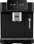 Beko CaffeExperto Bean to Cup Coffee Espresso Machine CEG7302B | Black | Colour Touch Screen Display | 2L Capacity |19 Bar Pressure | 2 Coffee Nozzles & Milk Frother