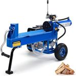 Marcytop Portable Log Splitter, Log Splitters for Firewood, 20-Ton Auto-Return Ram System with 7HP Gas Engine and Dual-Gear Hydraulic Pump, Horizontal Full-Beam Steel Wedge Firewood Splitter