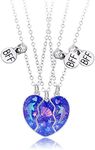 Saalort Best Friend Necklaces for 3