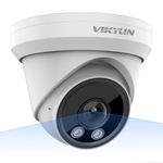 155° Fov Wide Angle PoE IP Camera with 2.1mm Lens, 6MP Outdoor Security Camera Compatible with Hikvision, Built-in Mic, Human/Vehicle Detection, EXIR 2.0 98ft IR Night Vision