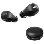 JVC Compact and Lightweight Gumy Mini True Wireless Earbuds Headphones, Long Battery Life (up to 23 Hours), Sound with Neodymium Magnet Driver, Water Resistance (IPX4) - HAA6TB (Black)