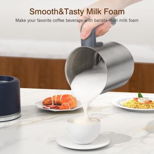 SIMPLETASTE 4-in-1 Electric Milk Frother – Hot & Cold Foam Maker