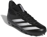 adidas Men's Adizero Impact.2 American Football Sneaker, Black/White/Black, 12