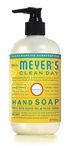 Mrs. Meyer's Clean Day Liquid Hand Soap, Honeysuckle, Cruelty Free and Biodegradable Hand Wash Made with Essential Oils, 370 ml Soap Pump Bottle