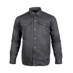 Cortech ‘The Voodoo’ Mens Charcoal Wax Cotton Riding Shirt with Armor - X-Large