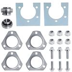 Go-Kart Live Axle Bearing Kit, 1" Bearing Kit (3-Hole) Kit Fit Perfectly with Go Karts Mini Bikes/Trikes/Off Road ATV