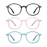 ENRICO Bluno Computer Blue Light Blocking Glasses Combo (Pack of 3) | Anti Glare Blue Light Filter Glasses for Eye Protection from Laptop/Mobile Screen | Zero Power Reading Glasses for Men & Women