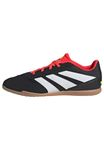 adidas Unisex Predator Club Indoor Sala Football Boots, Core Black/Cloud White/Solar Red, 11 UK