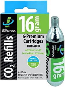 Genuine Innovations G2153 Threaded CO2 Cartridge, 16 Gram (Pack of 6)