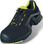 Uvex 1 x-tended Support S1 P SRC - Safety Shoes - Black/Lime - Size 10.5