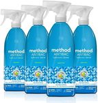 Method Antibacterial Bathroom Cleaner, Kills 99.9% of household germs, Spearmint, 28 Fl Oz, 4 pack