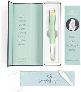 LatchLight – Wearable Baby Night Light for Breastfeeding & Bottle Feeding | Dimmable Amber Glow | Melatonin-Friendly | Glow-in-The-Dark for Easy Locating | Silicone Tip Aids Latch Adjustments