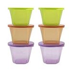 NUK Baby Stackable Food Storage Containers | Microwave & Freezer Safe | 6 Count