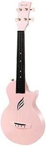 Enya Nova U Carbon Fibre Concert Ukulele - 23" - Accessories, Gig Bag - Pink