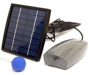 Woodside Solar Oxygenator Air Pump for Pond - 1.5W Aerator 1 Air Stone Oxygen Pump for Garden, Aquarium Fish Tank